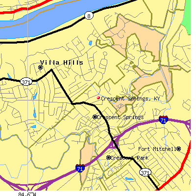 Crescent Springs map