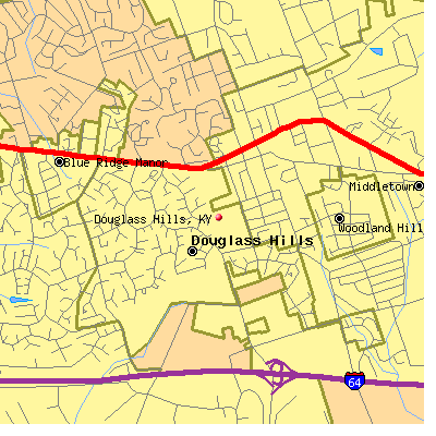 Douglass Hills map