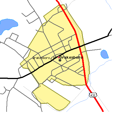 Drakesboro map
