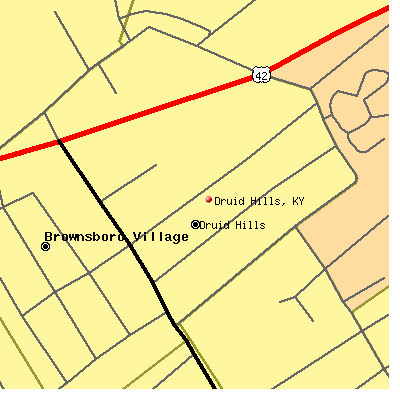 Druid Hills map