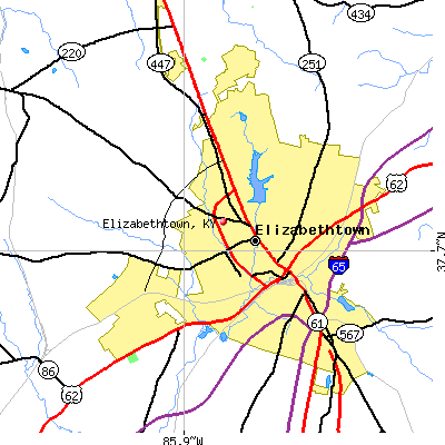 Elizabethtown map