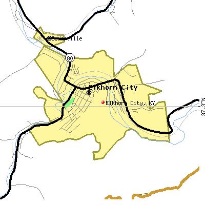 Elkhorn City map