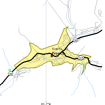 Evarts map