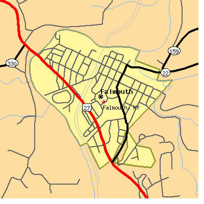 Falmouth map