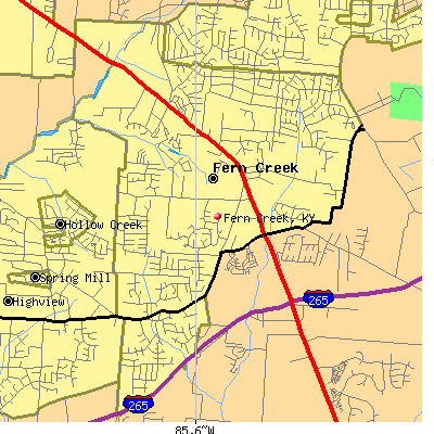 Fern Creek map