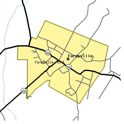 Fordsville map