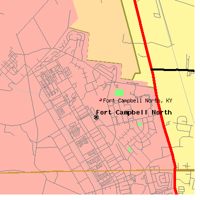 Fort Campbell North map