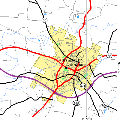 Glasgow map
