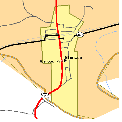 Glencoe map