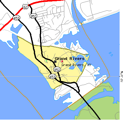 Grand Rivers map