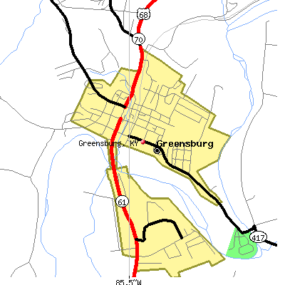 Greensburg map