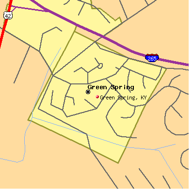 Green Spring map