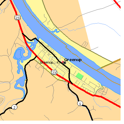 Greenup map