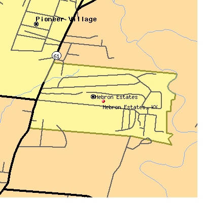 Hebron Estates map