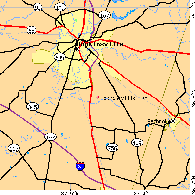 Hopkinsville map