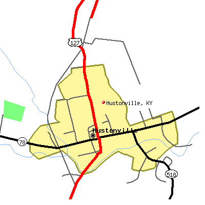 Hustonville map