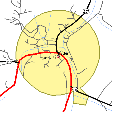 Hyden map