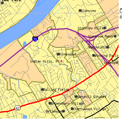 Indian Hills map