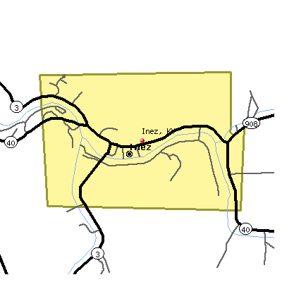 Inez map