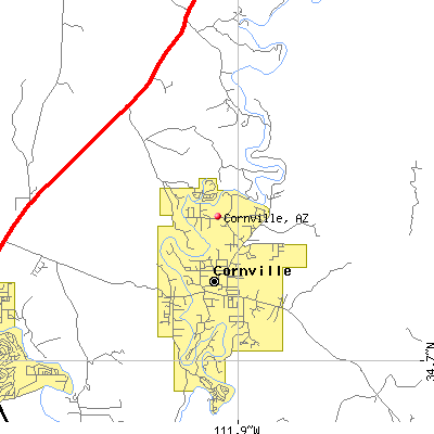 Cornville map