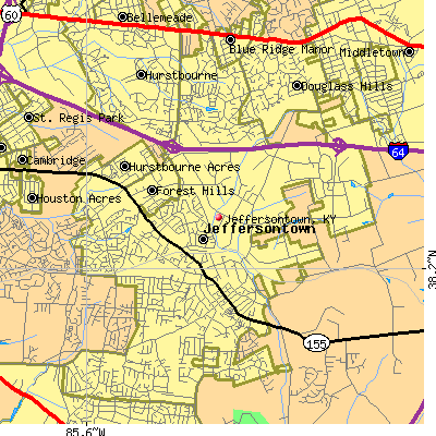 Jeffersontown map