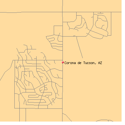 Corona de Tucson map