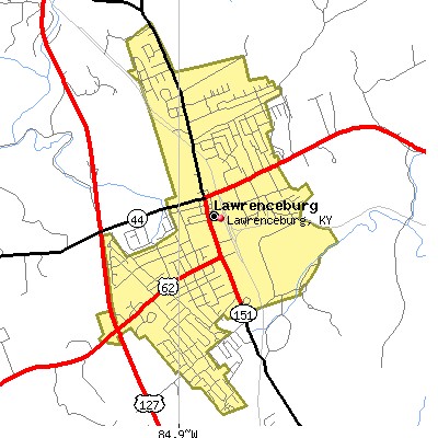 Lawrenceburg map
