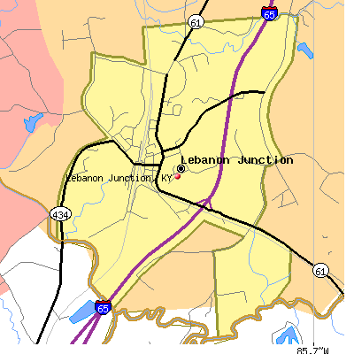 Lebanon Junction map