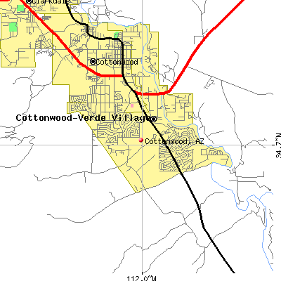 Cottonwood map