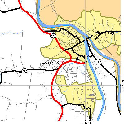 Louisa map