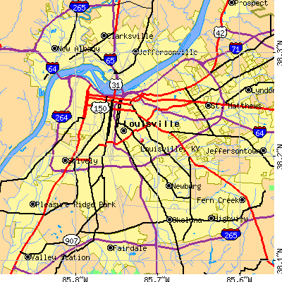 Louisville map
