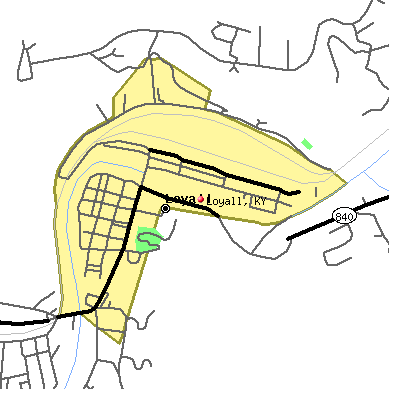 Loyall map