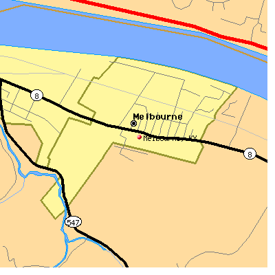 Melbourne map
