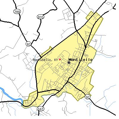 Monticello map