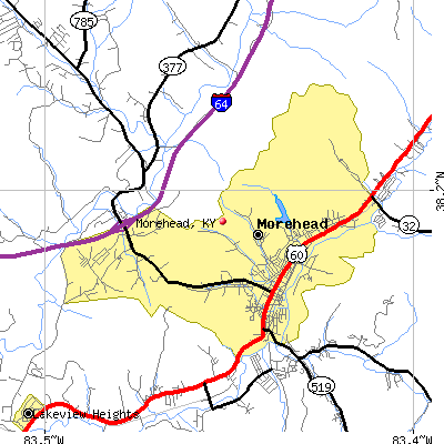 Morehead map