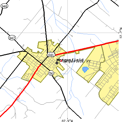 Morganfield map