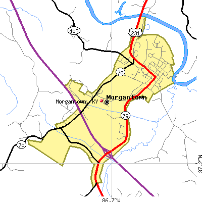 Morgantown map