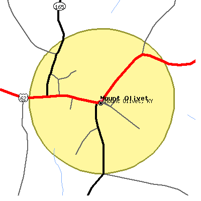 Mount Olivet map
