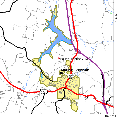 Mount Vernon map