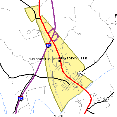 Munfordville map