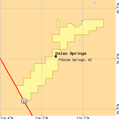 Dolan Springs map