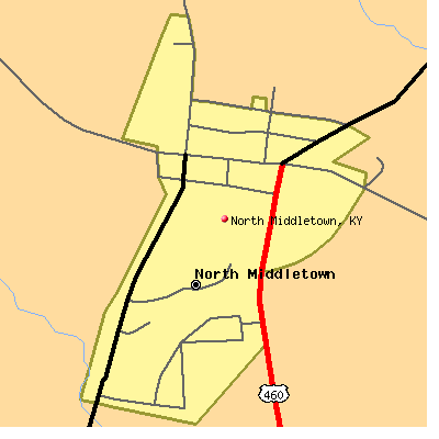 North Middletown map