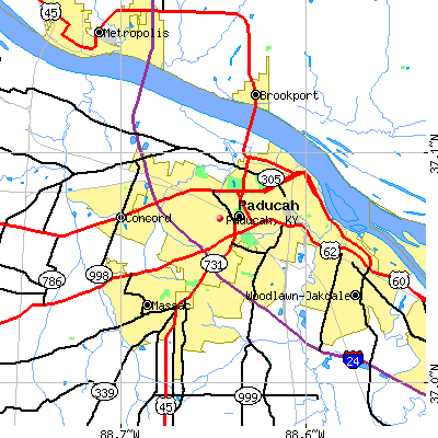 Paducah map