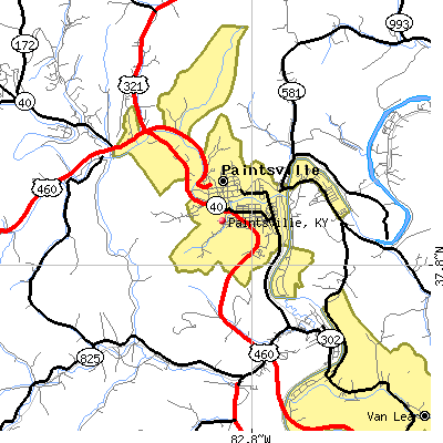 Paintsville map