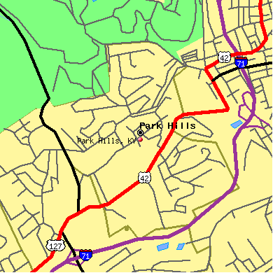 Park Hills map