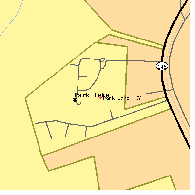 Park Lake map