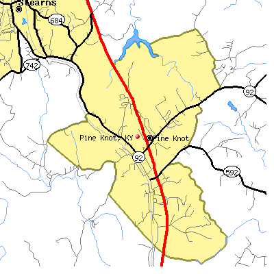 Pine Knot map
