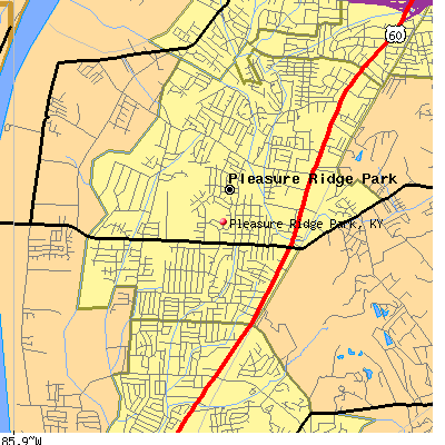 Pleasure Ridge Park map