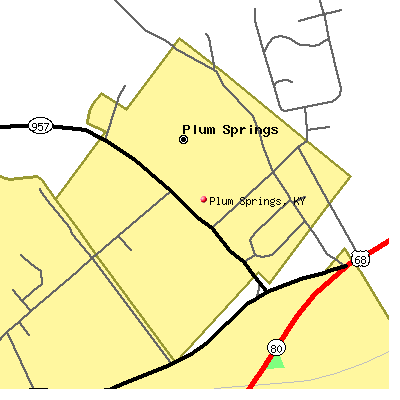 Plum Springs map