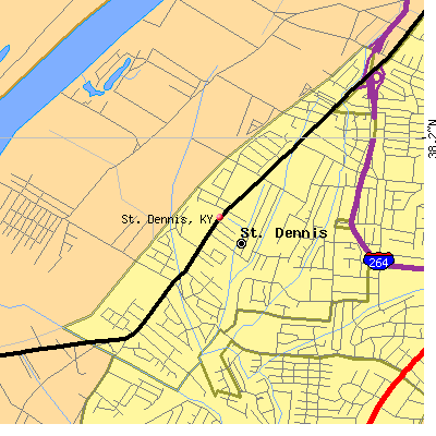 St. Dennis map